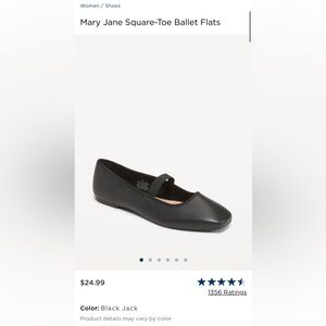 Old Navy Black Ballet Flats